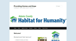 Desktop Screenshot of habitatadamspa.org